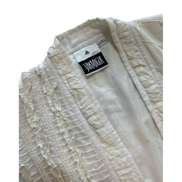 Yak Magik- jacket- off white cream color- Size Medium- intricate & unique design - Picture 8 of 10